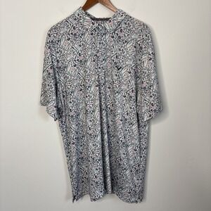 Callaway Polo Shirt Men's XL All Over Print Golf Performance Happy Hour